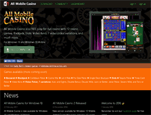 Tablet Screenshot of allmobilecasino.com